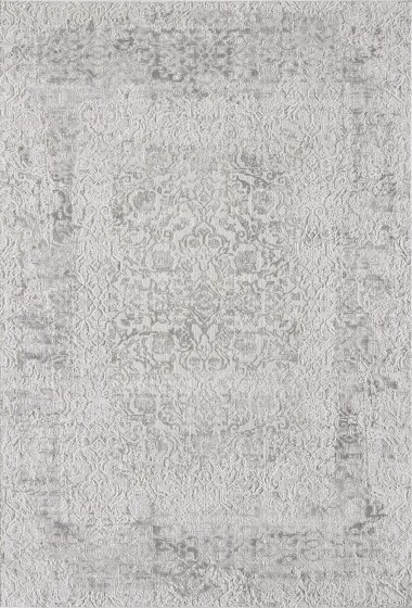 Traditional White/Ivory Area Rug: Madison Geena 1370407: Ivory/Taupe (Power-Loomed Area Rug)