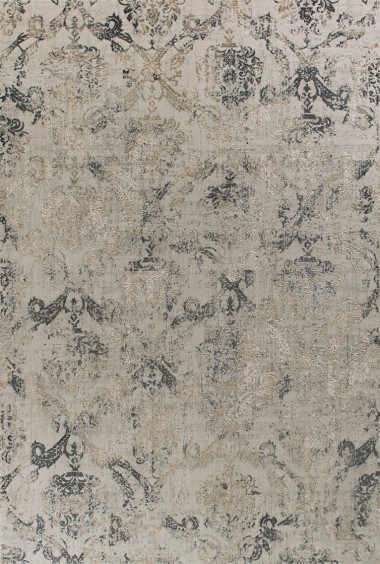 Transitional Grey/Silver Area Rug: Madison Geena 1374007: Pewter (Power-Loomed Area Rug)