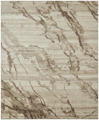 Modern Multi Wool Area Rug: Regal Grand Stone 187417: Earth Tones (Hand-Knotted Area Rug)