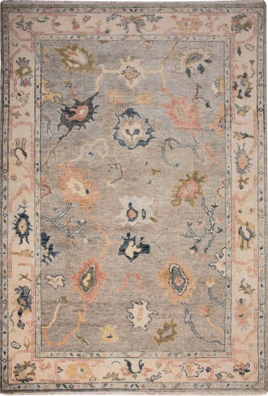 Transitional Brown Wool Area Rug: Bainbridge Halora 28932: Brown (Hand-Knotted Area Rug)
