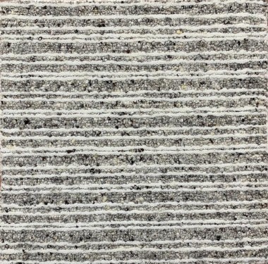 Traditional White/Ivory Area Rug: Madison Hymns 1382508: Ivory/Grey (Power-Loomed Area Rug)