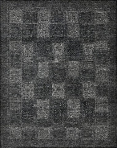 Traditional Charcoal/Black Wool Area Rug: Mafi Signature Impression IMP-1005 (Hand-Knotted Area Rug)