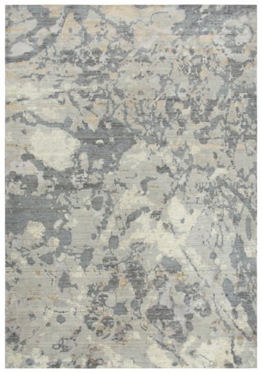 Modern Grey Wool Area Rug: Bainbridge Imperial 29401: Grey/Ivory (Power-Loomed Area Rug)