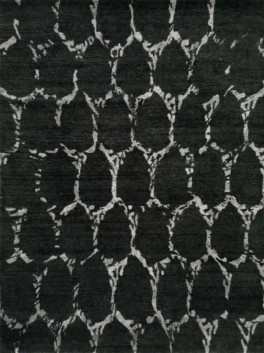 Modern Brown Area Rug: Regal Infusion 189449: Brown/Grey (Hand-Knotted Area Rug)