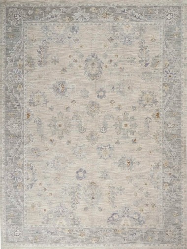TraditionalGrey/Silver Area Rug: Revival Ifana 180930: Light Grey (Power-Loomed Area Rug)