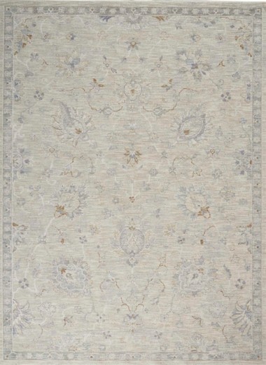 TraditionalGrey/Silver Area Rug: Revival Ifana 180940: Light Grey (Power-Loomed Area Rug)