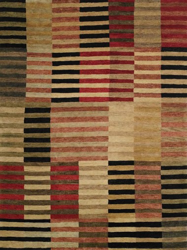 Modern Multi Wool Area Rug: Regal Joyfull Dance 1810556: Multi (Hand-Knotted Area Rug)