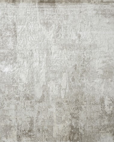 Modern Grey/Silver Area Rug: Regal Jnana 1810403: Pearl Grey/Zinc (Hand-Knotted Area Rug)