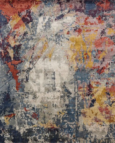 Regal | Jnana | 1810970: Multi area rug Modern Multi Area Rug: Regal Jnana 1810970: Multi (Hand-Knotted Area Rug)