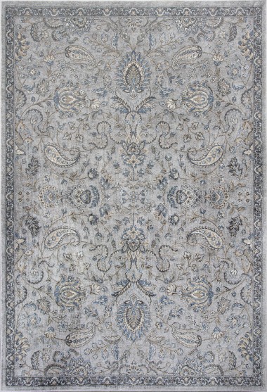 Transitional Grey/Silver Area Rug: Madison Promise 13163168: Silver/Blue (Power-Loomed Area Rug)