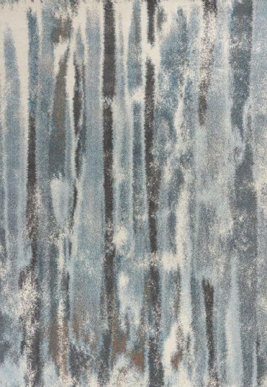 Modern Blue/Navy Area Rug: Madison Illane 1391126: Teal (Power-Loomed Area Rug)