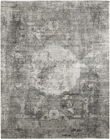 Traditional/Transitional Grey/Silver Area Rug: Regal Klondike 1811533: Grey Mist (Power-Loomed Area Rug)