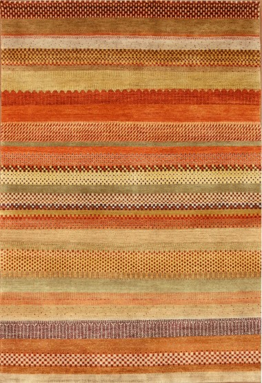 Mafi Signature | Lori | LB-765: Rust area rug Bohemian/Transitional Orange/Rust Wool Area Rug: Mafi Signature Lori LB-765 (Hand-Knotted Area Rug)