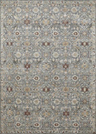 Traditional Grey/Silver Wool Area Rug: Mafi Signature Legacy LEG-103 (Hand-Knotted Area Rug)