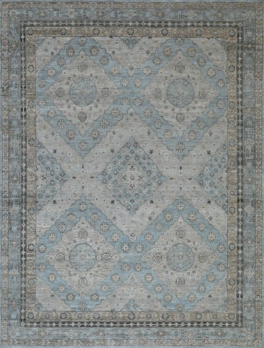 Traditional Beige/Tan Wool Area Rug: Mafi Signature Legacy LEG-104 (Hand-Knotted Area Rug)