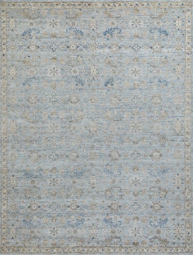Traditional Blue/Navy Wool Area Rug: Mafi Signature Legacy LEG-106 (Hand-Knotted Area Rug)