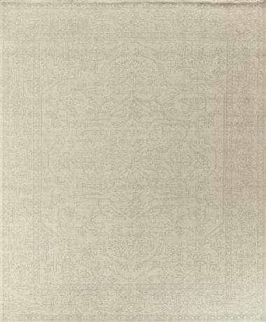 Traditional Beige/Tan Wool Area Rug: Mafi Signature Lilah LL-128 (Hand-Knotted Area Rug)