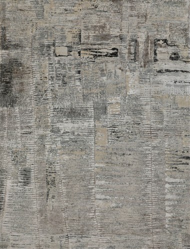 Transitional/Bohemian Blue/Navy Wool Area Rug: Mafi Signature Modi LUX-1214 (Hand-Knotted Area Rug)
