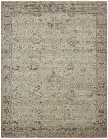 Traditional Beige/Tan Wool Area Rug: Regal Lake Roosevelt 1812518: Parchment (Hand-Knotted Area Rug)