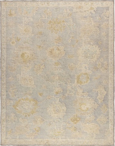 Transitional/Traditional Silver Wool Area Rug: Silk Road Lowlands 19122343 (Hand-Knotted Area Rug)