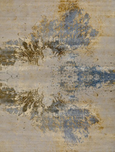 Transitional/Modern Beige/Tan Wool Area Rug: Mafi Signature Modi MDC-1041 (Hand-Knotted Area Rug)