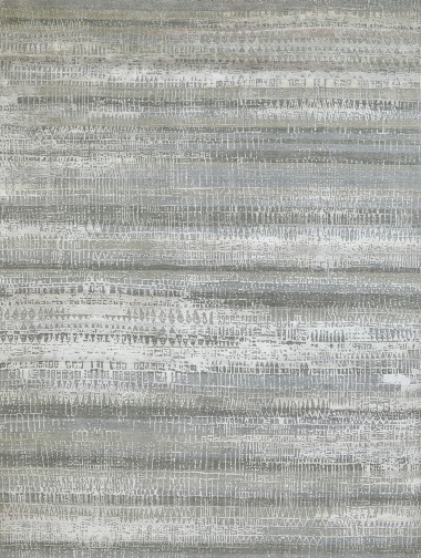 Transitional/Modern Grey/Silver Wool Area Rug: Mafi Signature Modi MDC-1523 (Hand-Knotted Area Rug)