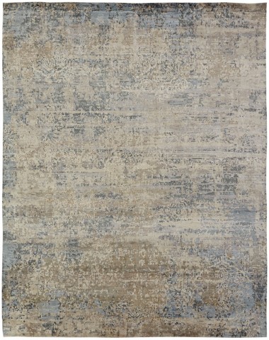 Traditional Beige/Tan Wool Area Rug: Regal Moses Lake 1813171: Vintage Earth/Ocean (Hand-Knotted Area Rug)
