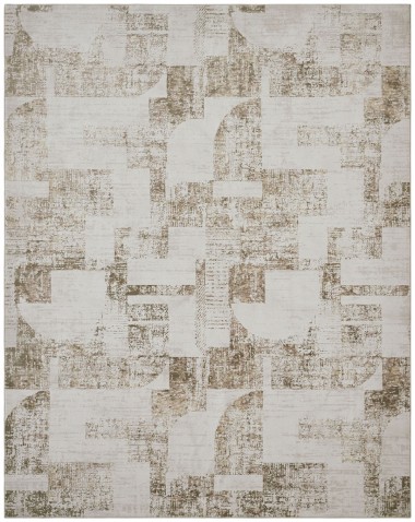 Modern Beige/Tan Area Rug: Regal Maison Quartz 1813869: Beige/Taupe (Power-Loomed Area Rug)