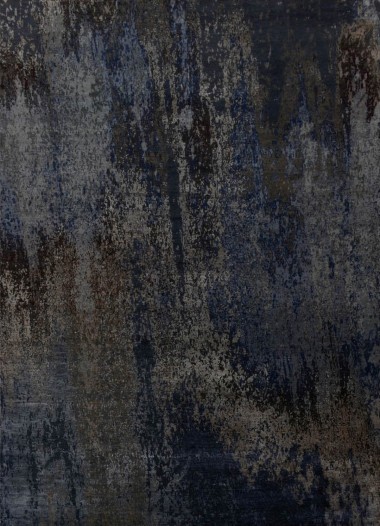 Transitional/Modern Grey/Silver Wool Area Rug: Mafi Signature Manhattan MDC-294 (Hand-Knotted Area Rug)