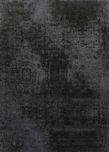 Transitional/Modern Grey/Silver Wool Area Rug: Mafi Signature Manhattan MDC-300 (Hand-Knotted Area Rug)