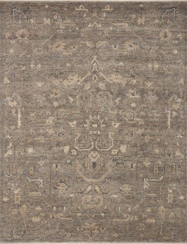 Traditional/Bohemian Brown Wool Area Rug: Allure McKinley 11330 (Hand-Knotted Area Rug)