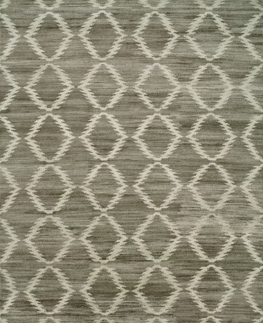 Bohemian Beige/Tan Wool Area Rug: Regal Mission Viejo 1813607: Natural (Hand-Knotted Area Rug)