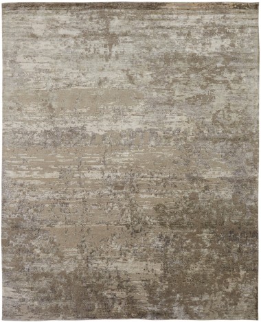 Transitional/Modern Beige/Tan Wool Area Rug: Regal New Love 1814983: Tan (Hand-Knotted Area Rug)