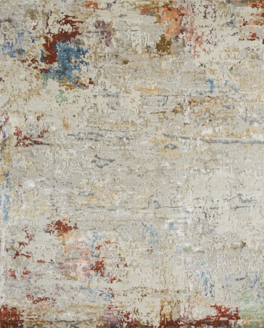 Transitional/Modern Yellow/Gold Wool Area Rug: Regal New Love 1814693: Gold/Rust (Hand-Knotted Area Rug)