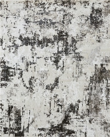 Transitional/Modern Beige/Tan Wool Area Rug: Regal New Love 1814793: Beige/Charcoal (Hand-Knotted Area Rug)