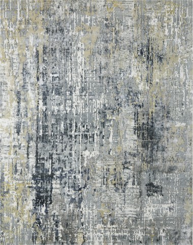 Transitional/Modern Grey/Silver Wool Area Rug: Regal New Love 1814893: Slate/Taupe (Hand-Knotted Area Rug)