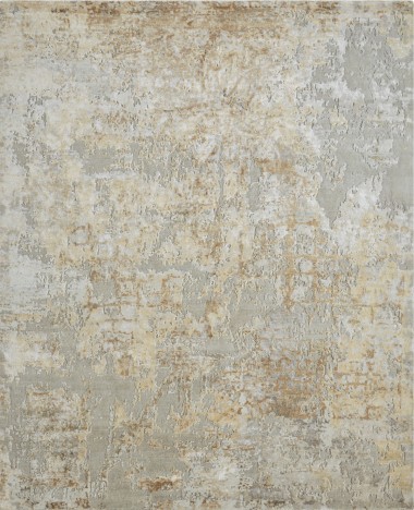 Transitional/Modern Beige/Tan Wool Area Rug: Regal New Love 1814004: Sandstone (Hand-Knotted Area Rug)