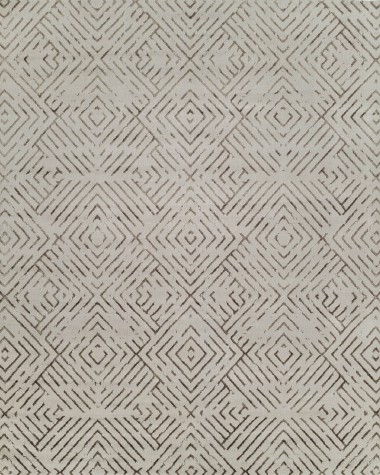 Transitional/Modern Beige/Tan Wool Area Rug: Regal New Star 1819255: Taupe (Handmade Area Rug)