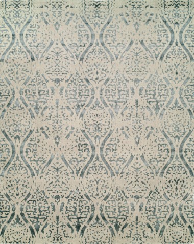 Transitional/Modern Grey/Silver Wool Area Rug: Regal New Star 1819355: Grey/Beige (Handmade Area Rug)