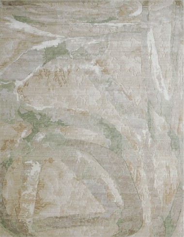 Modern/Transitional Beige/Tan Wool Area Rug: Regal Noble Xenia 1814037: Tan/Grey (Handmade Area Rug)