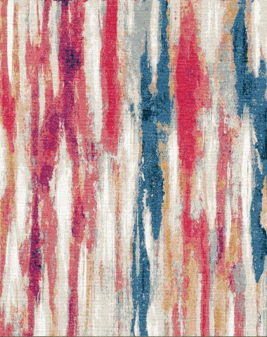 Modern/Transitional Pink/Purple Wool Area Rug: Third and Wall Liz Jardine OJAR-3397_ALT_V2 (Hand-Knotted Area Rug)