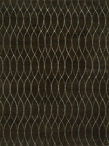 Modern Brown Wool Area Rug: Regal Oracle 1815867: Brown (Hand-Knotted Area Rug)