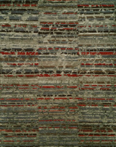 Regal | Oracle | 1815577: Brown/Red area rug Modern Brown Wool Area Rug: Regal Oracle 1815577: Brown/Red (Hand-Knotted Area Rug)