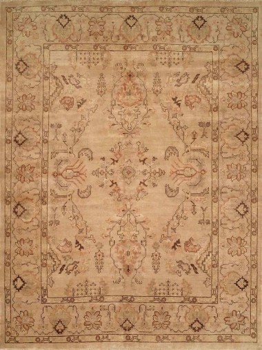 Traditional Beige/Tan Wool Area Rug: Regal Old Urban 1815904: Beige (Hand-Knotted Area Rug)