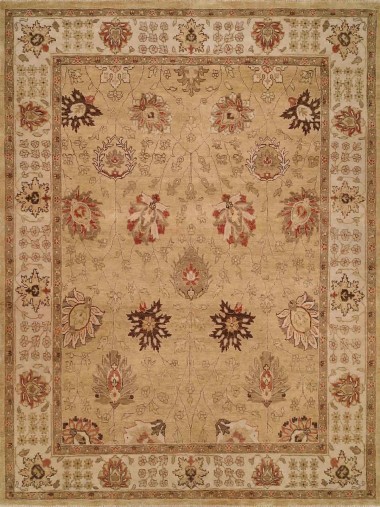 Regal | Old Urban | 1815954: Gold/Ivory area rug Traditional Yellow/Gold Wool Area Rug: Regal Old Urban 1815954: Gold/Ivory (Hand-Knotted Area Rug)