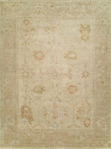 Traditional Beige/Tan Wool Area Rug: Regal Old Urban 1815164: Linen/Sepia (Hand-Knotted Area Rug)