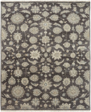 Traditional Brown Wool Area Rug: Regal Old Urban 1815074: Vintage Brown (Hand-Knotted Area Rug)