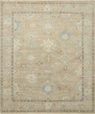 Traditional/Transitional Beige/Tan Wool Area Rug: Regal Old Urban 1815774: Beige (Hand-Knotted Area Rug)