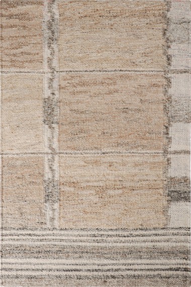 Modern/Bohemian Multi Wool Area Rug: Oslo Strand Blänk Beach Gleam 151902: Multi (Hand-Knotted Area Rug)