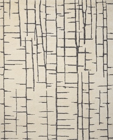Modern White/Ivory Wool Area Rug: Allure Otago 11520 (Hand-Knotted Area Rug)